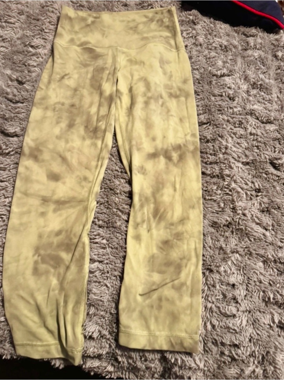 Lululemon Tie-Dye Wide-Leg Leggings - Yellow/green